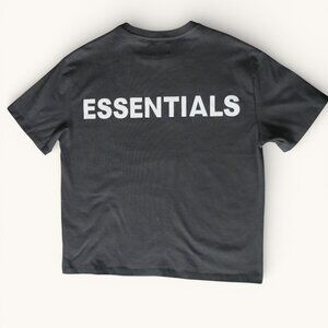 Fear of God Essentials Black T Shirt Small Relaxed Boxy Fit